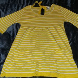 Summery Yellow Striped Top - Pout - Large